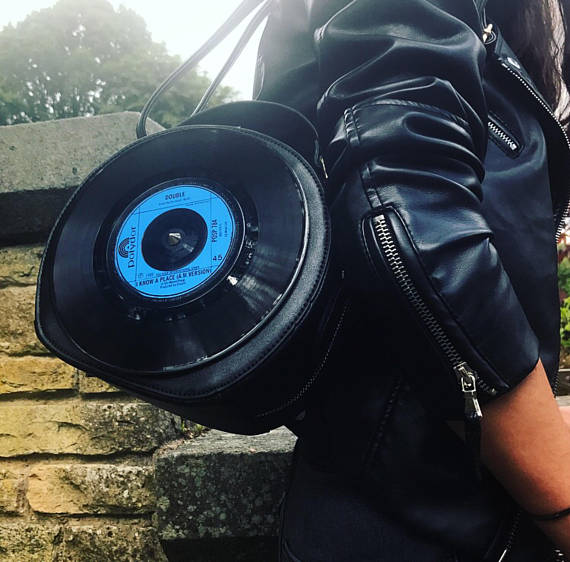 Blank record vinyl handbag 1